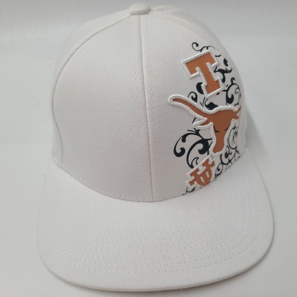 Texas Longhorns Hat Fitted (Seems S-M) Zephyr White‎ Orange NCAA University Men